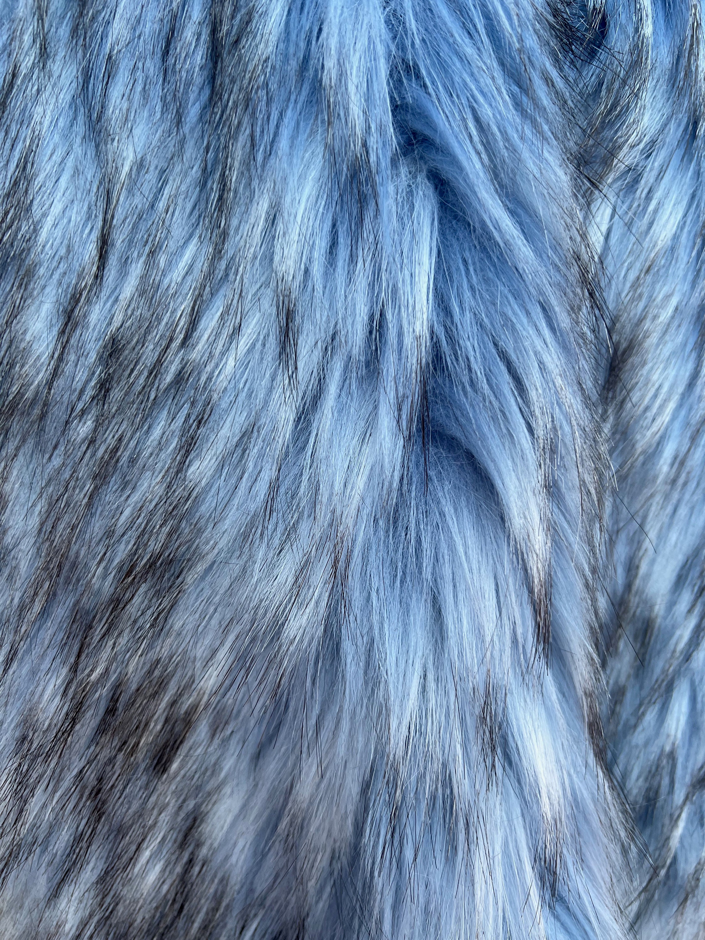 Low priced fake fur fabric by the meter, long hair, dark grey - YF360TT  Dk.Grey