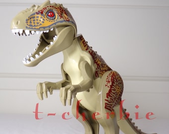 Large T Rex Jurassic World Minifigure Fallen Kingdom Dinosaur Indominus Rex Park