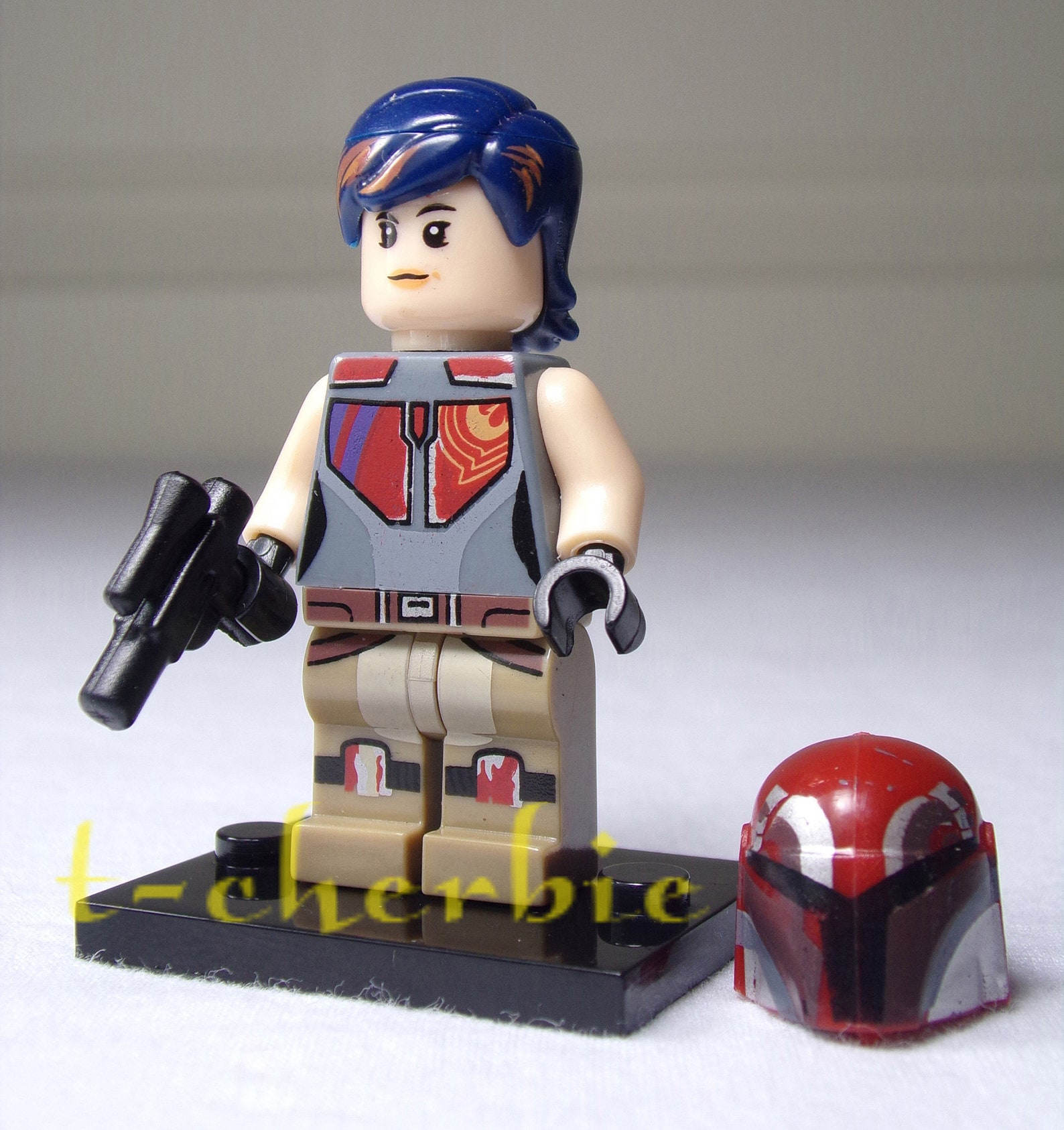 Star Wars Rebels Sabine Wren With Hair And Helmet Minifigure Etsy 0756