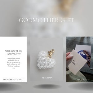 ¿Serás mi madrina propuesta de madrina Regalo de madrina invitación de bautismo Regalo de padrino de ahijado Tarjeta de felicitación de regalo de padrino