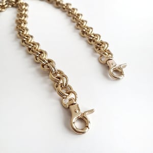 Luxus Gold Kette Handtasche Gurt, Cross Body verstellbare Geldbörse Gurt, Perlen Geldbörse Gurt