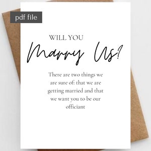 Propuesta oficiante regalo de boda Pequeño regalo de agradecimiento Regalo de fiesta nupcial Tarjeta del día de la boda