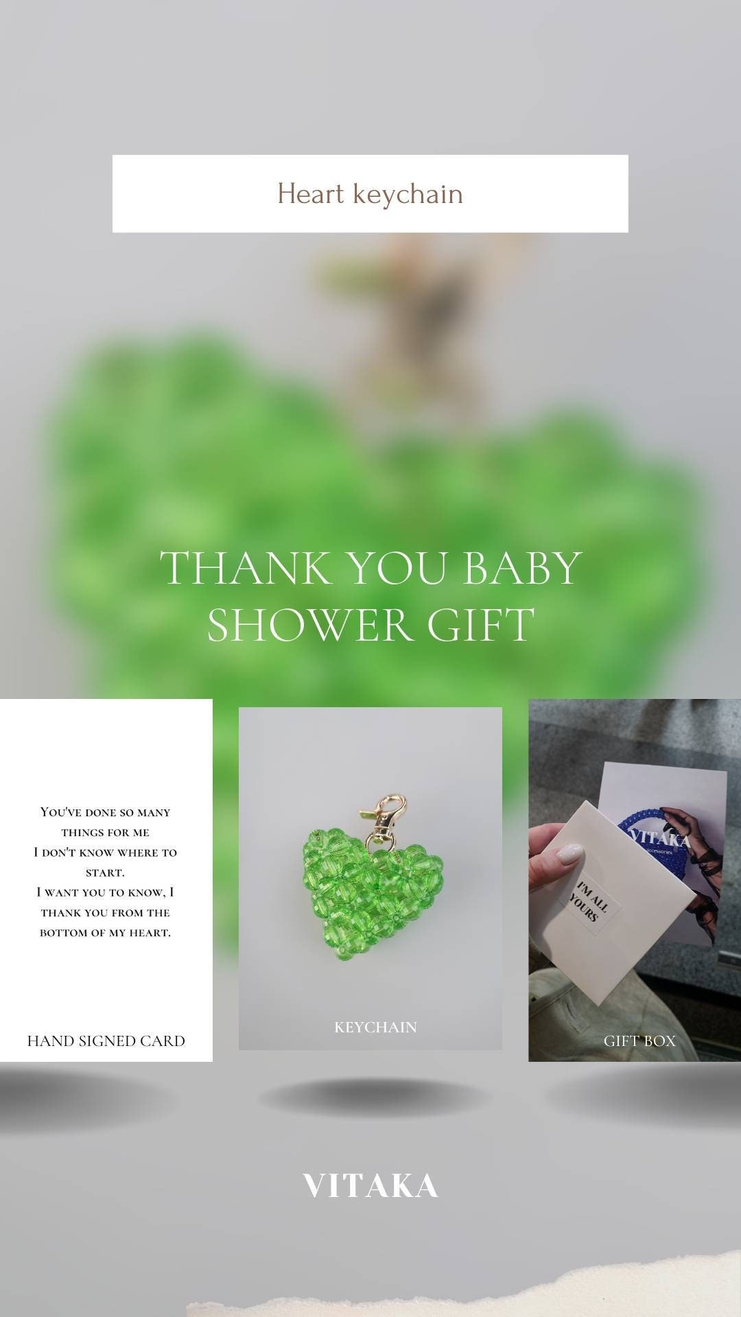Thank You Gift Baby Shower Hostess Thank You Gift Heart Funny Acrylic