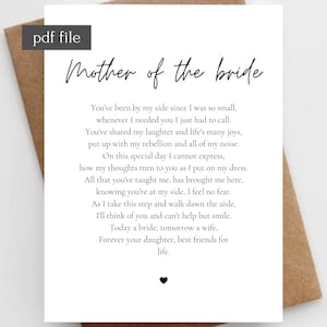 Regalo madre de la novia de hija, Regalo de boda para invitados, Regalo de boda padres