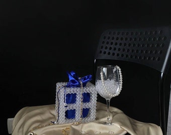 Indigo bridesmaid bag, Bride cross body purse, Something blue, Designer bag, Ukraine shops sellers, Made in Ukraine