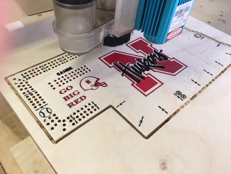 Nebraska Huskers Cribbage Board Collectors Edition. With Metal Etsy