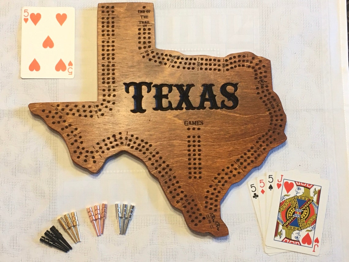 Texas Cribbage Board | Etsy