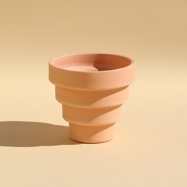 Landers Planter (4.5") - Pale Terracotta