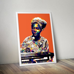 Nina Simone - Special Edition Print - Wall Art Poster - Black Art - Pop Art Print - Free Shipping