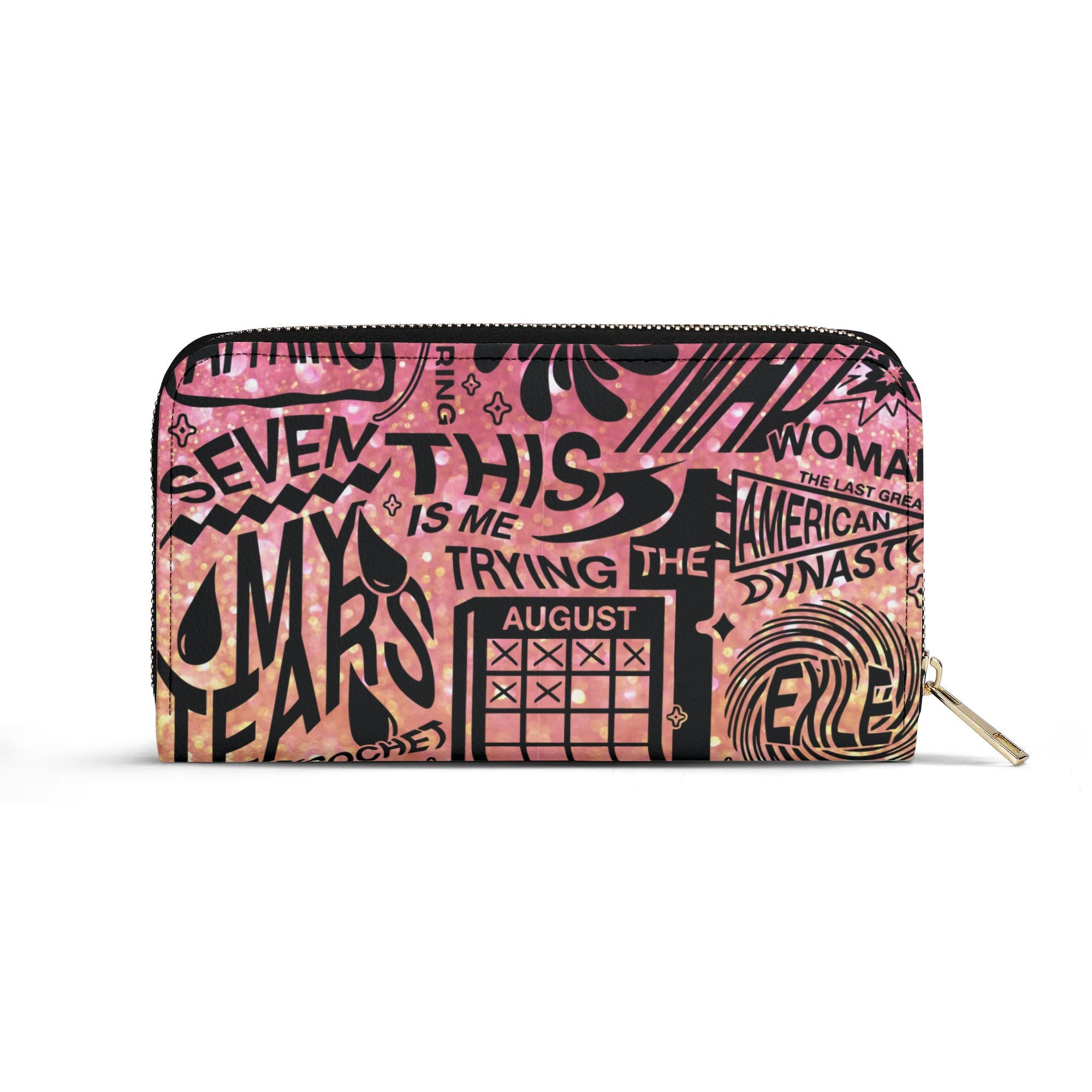 Discover Taylor Leather Wallet, Eras Tour Merch, Gifts for Taylor Fan, TTPD Merch