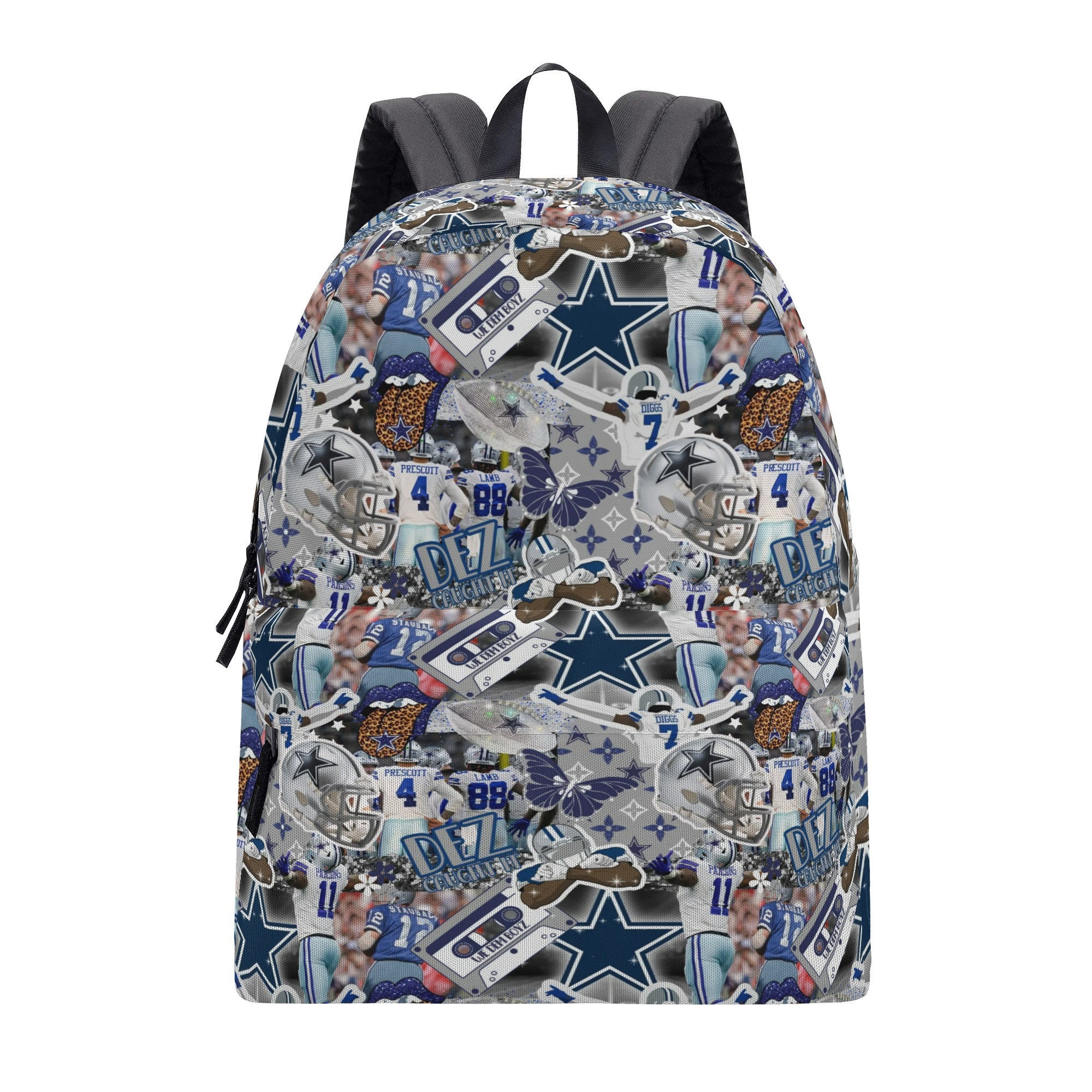 Football Collage Backpack Perfect for a Dallas Fan Etsy