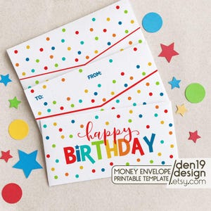 Geldgeschenk Umschlag zum ausdrucken / DIY Geschenk Geldhalter / Instant Download PDF