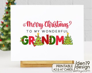 Boofle Biglietto Di Natale Per Nonni Speciali – 'To A Very Special Granny And Grandad', Con Busta Rossa, 13,5x21 Cm