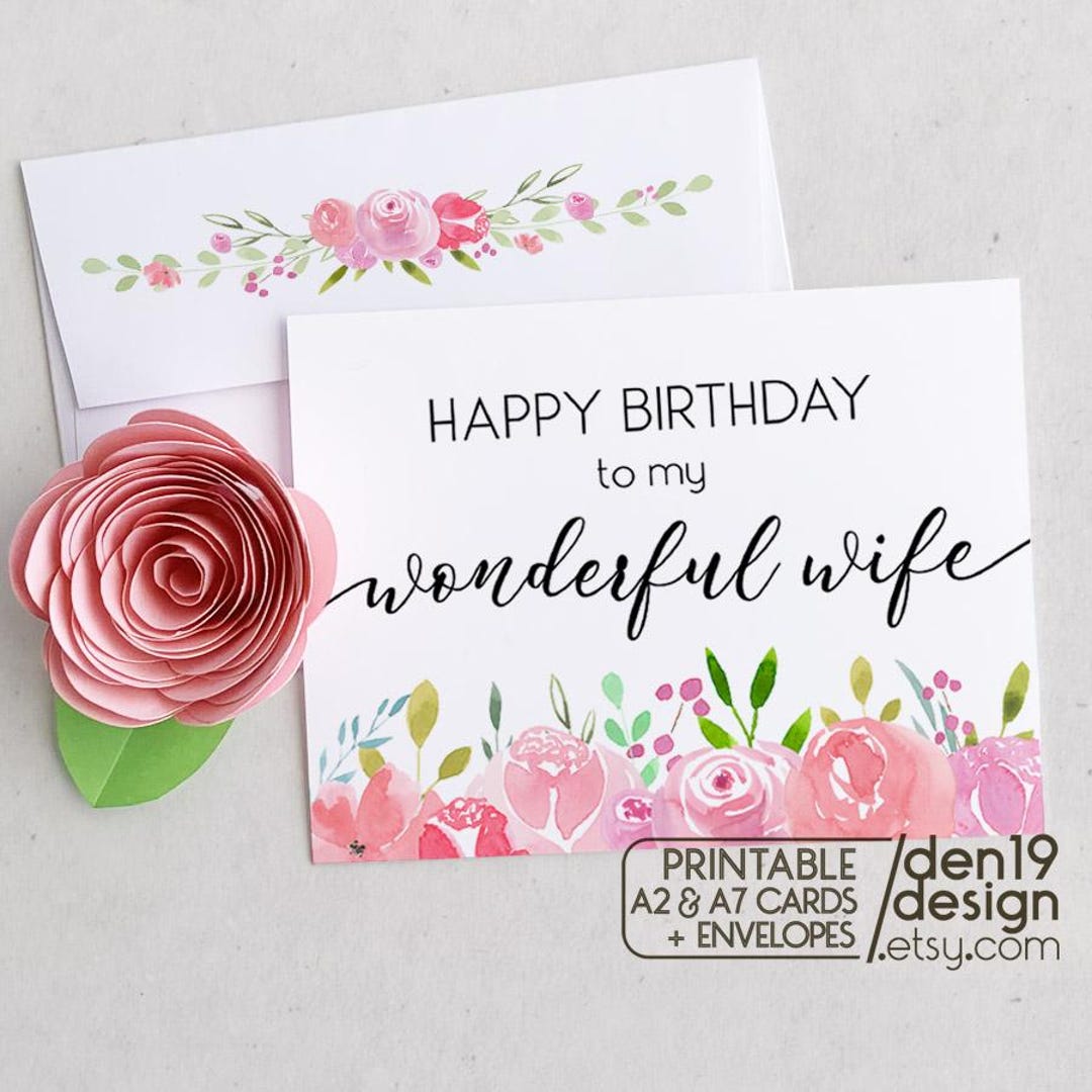 Epson 664 Biglietto Di Compleanno Opacità Per La Moglie - 60 Anni - Design Elegante Con Messaggio Personale EAN 5035499092347