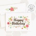 Happy Birthday Printable Card and Envelope / Instant Download - Etsy