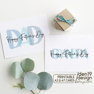 Druckbare Karten für Papa & Opa / Happy Father's Day Card Template / Instant Download PDF