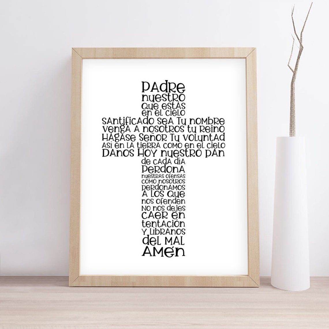 Padre Nuestro / Our Father / Printable Wall Art / Instant | Etsy