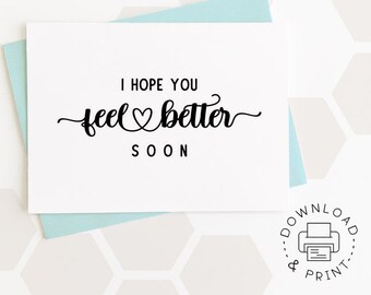 Hope You Feel Better - Etsy