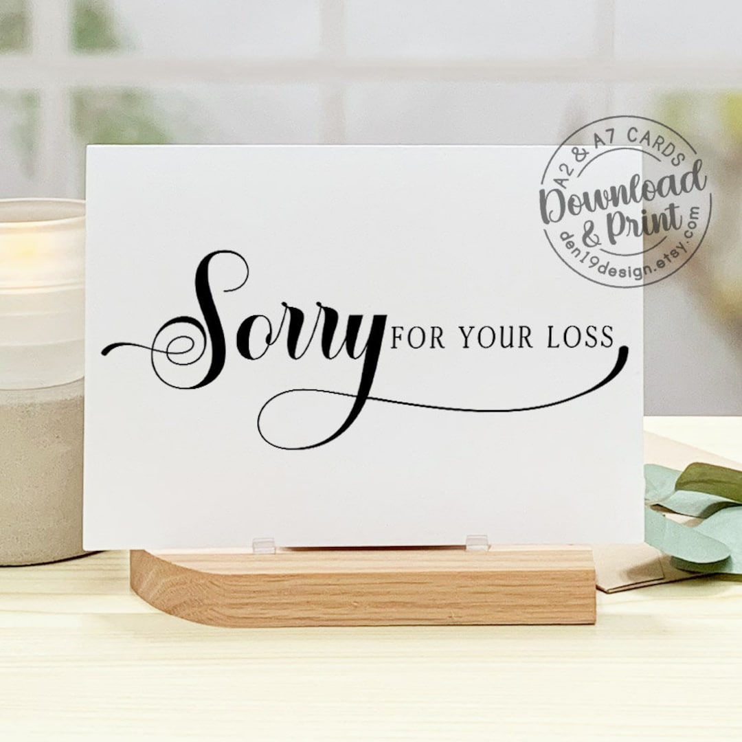 Sorry For Your Loss Cards Printable Page 2 Free Printable Sympathy