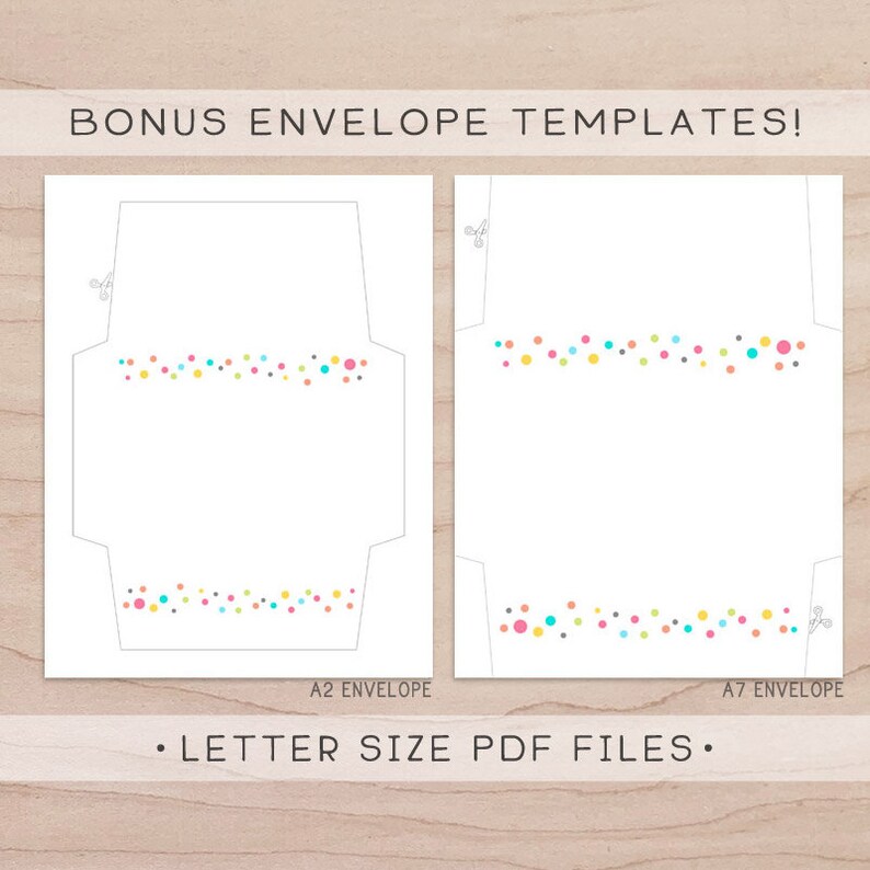 Happy Birthday Printable Card and Envelope / Instant Download - Etsy