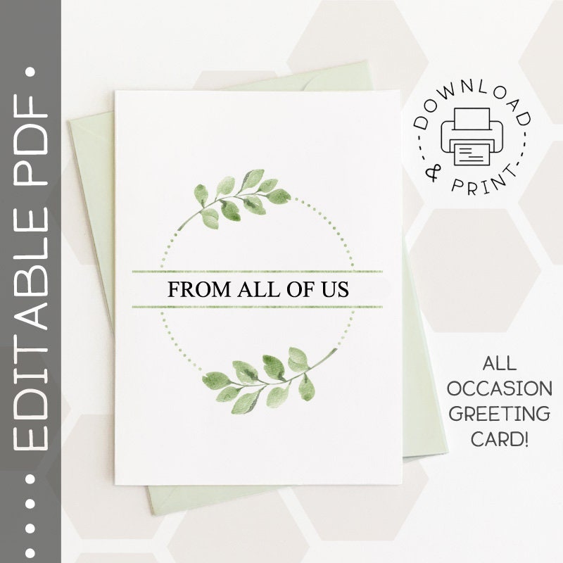 All Occasion Editable & Printable Card / Instant Download PDF / Greeting Card Template - Etsy all-occasion-editable-printable-card-instant-download-pdf-greeting-card-template-etsy