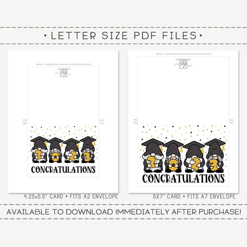Congratulations Printable Card / Instant Download PDF / - Etsy