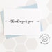 Thinking of You Printable Card / Instant Download PDF / Card Template ...