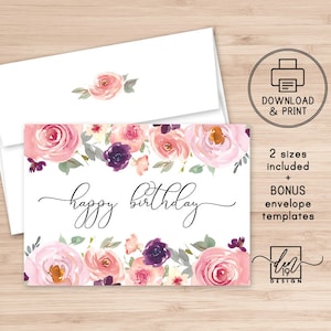 Happy Birthday Printable Envelope