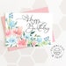 Happy Birthday Printable Card / Instant Download PDF / Birthday Card ...