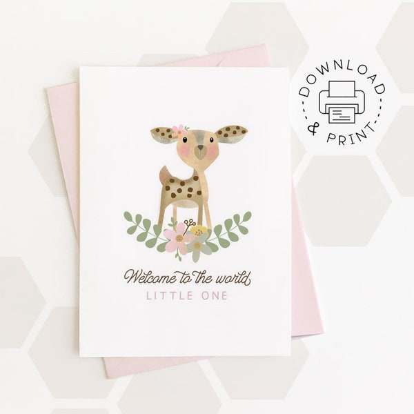 Deer Card - Etsy UK