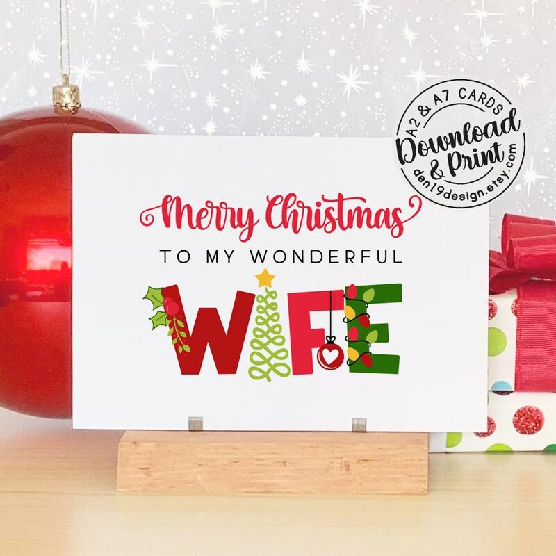 Card for Wife - Etsy