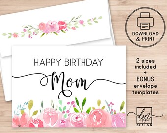 Mom Birthday Printable Etsy
