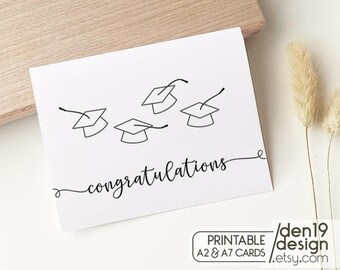 Congratulations Graduation Printable Card / Instant Download PDF / Card ...