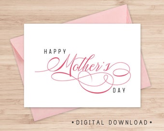 Happy Father's Day Printable Card / Instant Download PDF / - Etsy