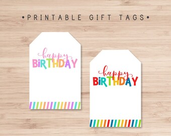 Birthday Gift Tag | Etsy