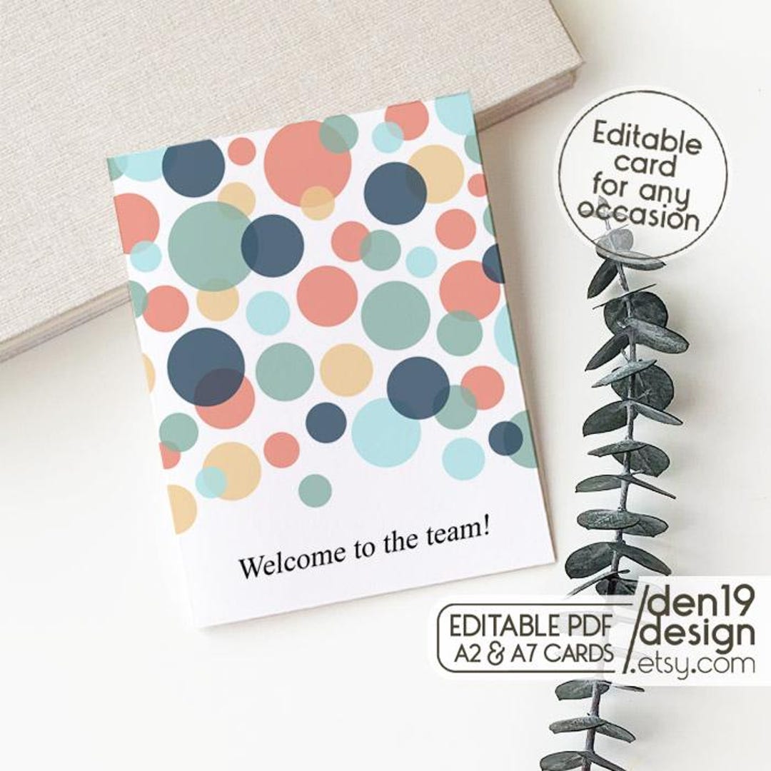 All Occasion Editable & Printable Card / Instant Download PDF ...