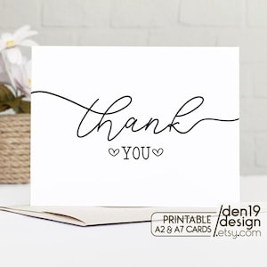 Dankeschön Printable Card / Instant Download PDF / Kartenvorlage