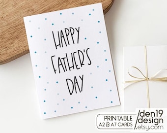 Happy Father's Day Card: Printable A2/A7 Card (PDF Download)