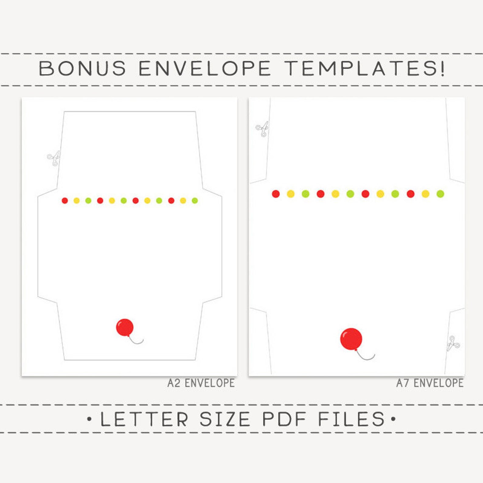 Happy Birthday Printable Card and Envelope / Instant Download - Etsy