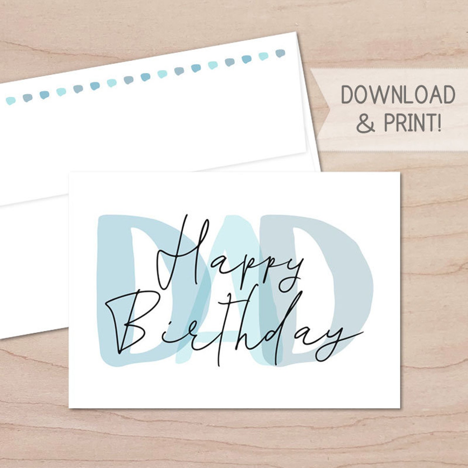 Happy Birthday Card For Dad Printable