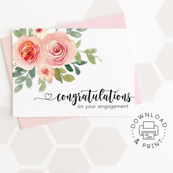 Printable Engagement - Etsy