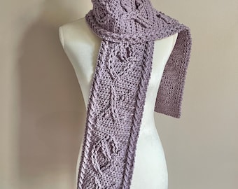 XOXO Embossed Winter Scarf, Unique Valentine Gift