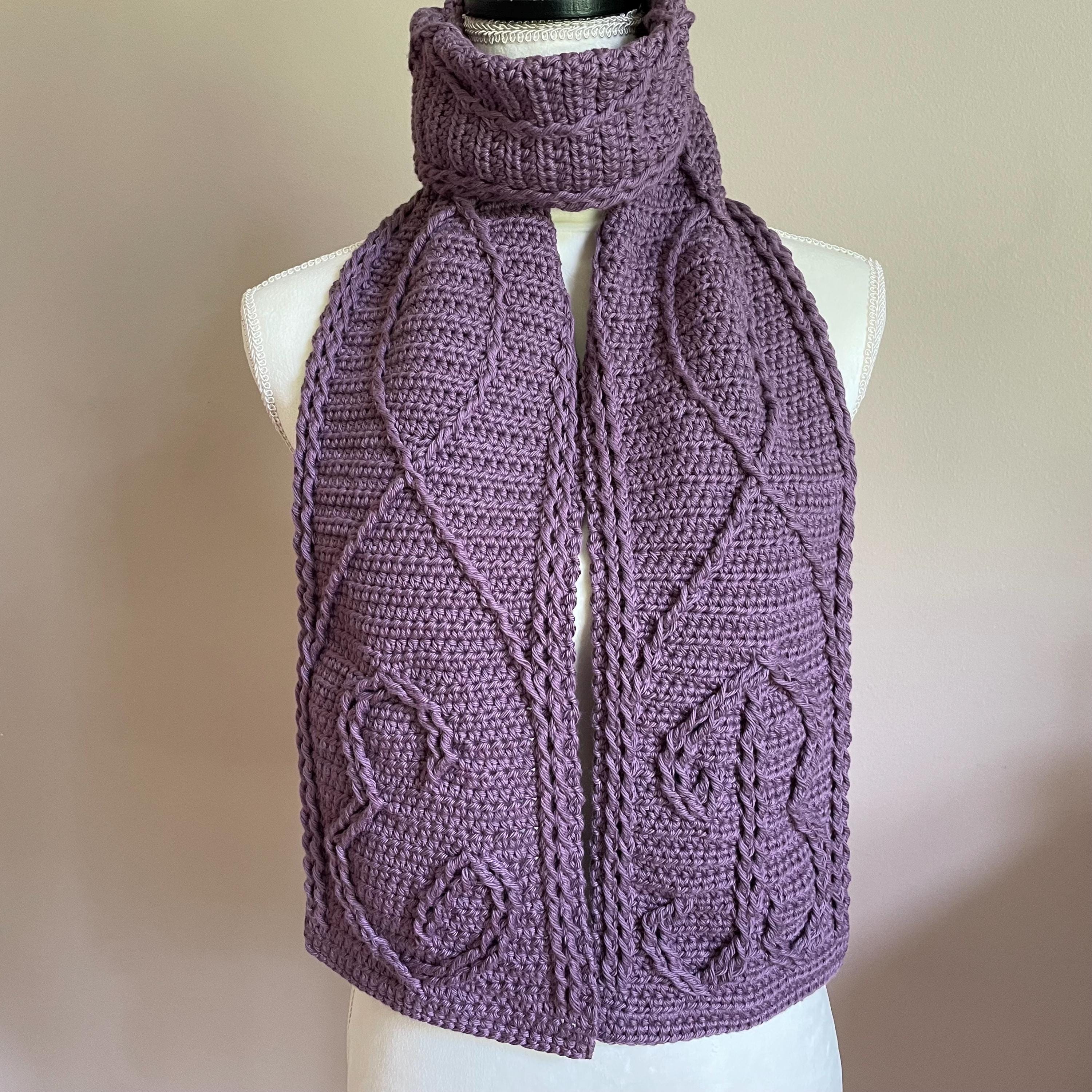 Initial Scarf Personalized Embossed Cotton Scarf, Handmade Initial Scarf in Your ...