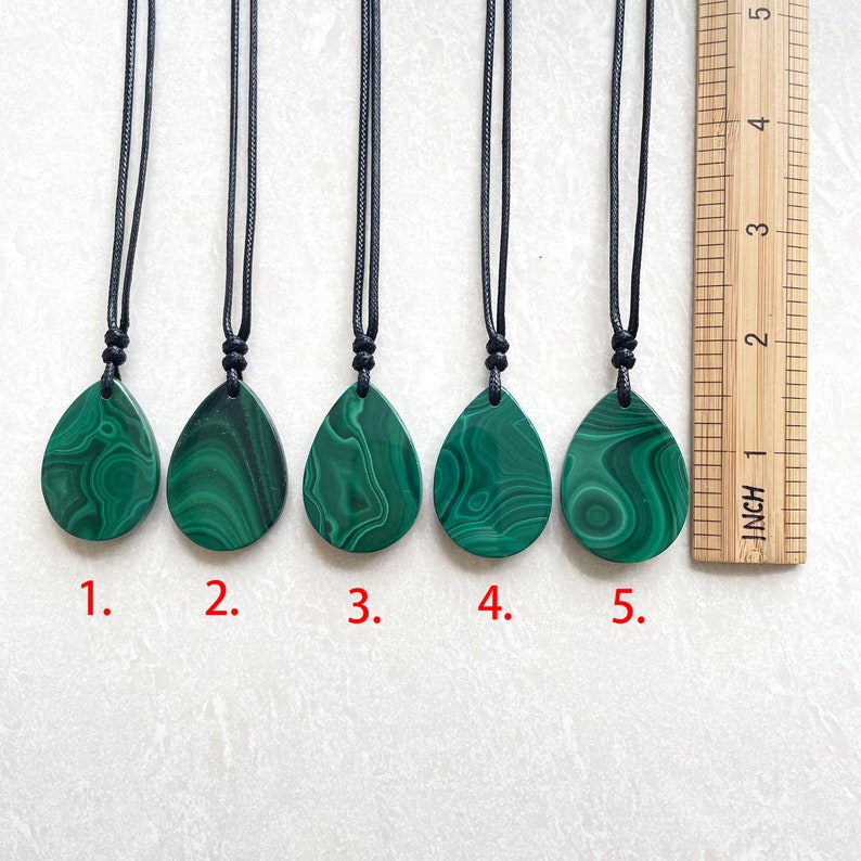 Malachite necklace malachite pendant  malachite jewelry image 4