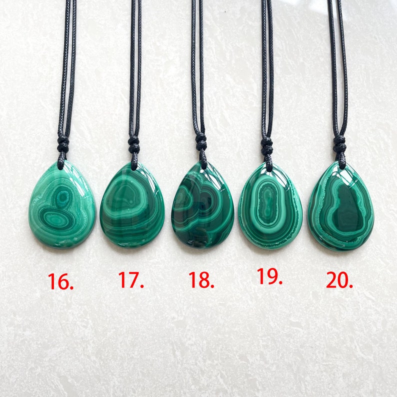 Malachite necklace malachite pendant  malachite jewelry image 9