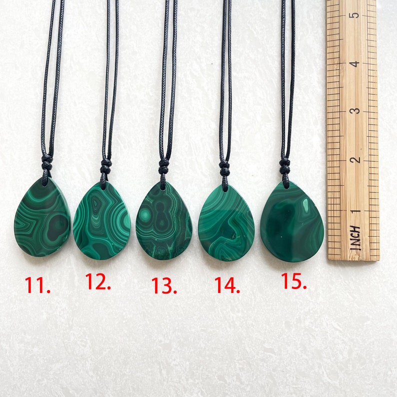 Malachite necklace malachite pendant  malachite jewelry image 8
