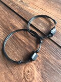 Raw Black Tourmaline Bracelet Men Surfer Necklace Mens Stone Bracelet EMF Protection Mens Necklace Boyfriend - Christmas Gift