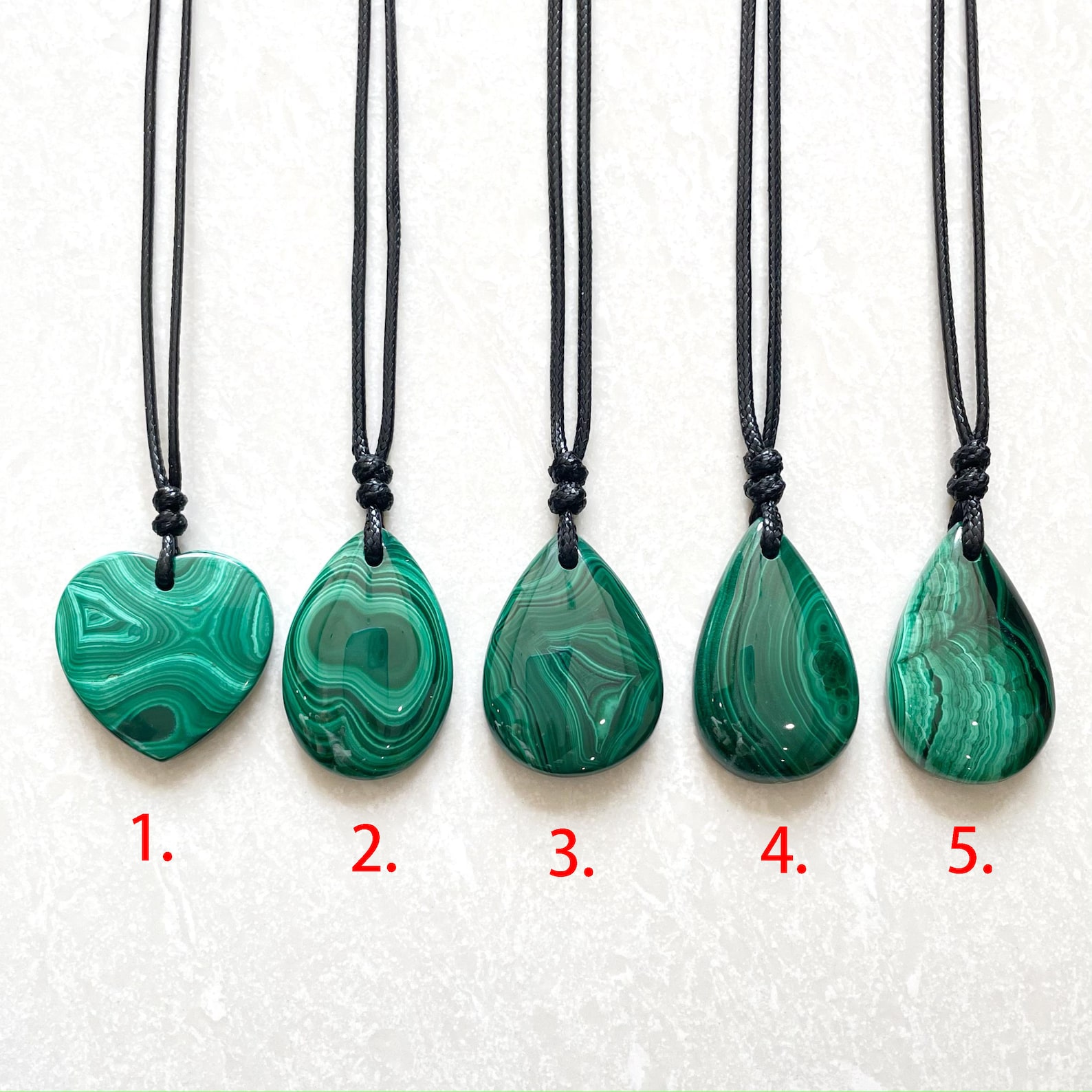 Malachite Necklace Malachite Pendant Malachite Jewelry Etsy