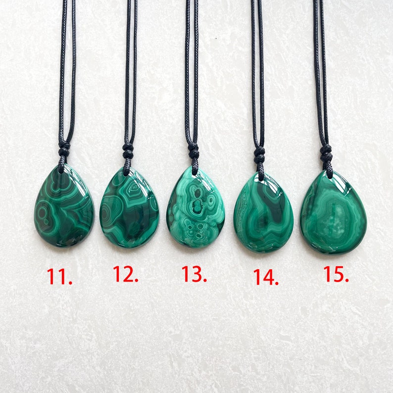 Malachite necklace malachite pendant  malachite jewelry image 7