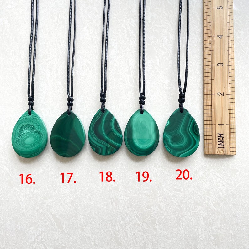Malachite necklace malachite pendant  malachite jewelry image 10